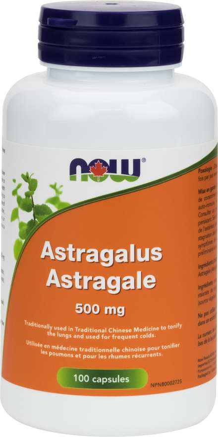 NOW Astragalus 500mg 100 Capsules