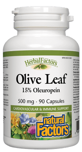 Natural Factors Olive Leaf 500mg 90 Capsules