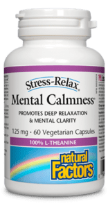Natural Factors Mental Calmness 120 Chewable Tablets