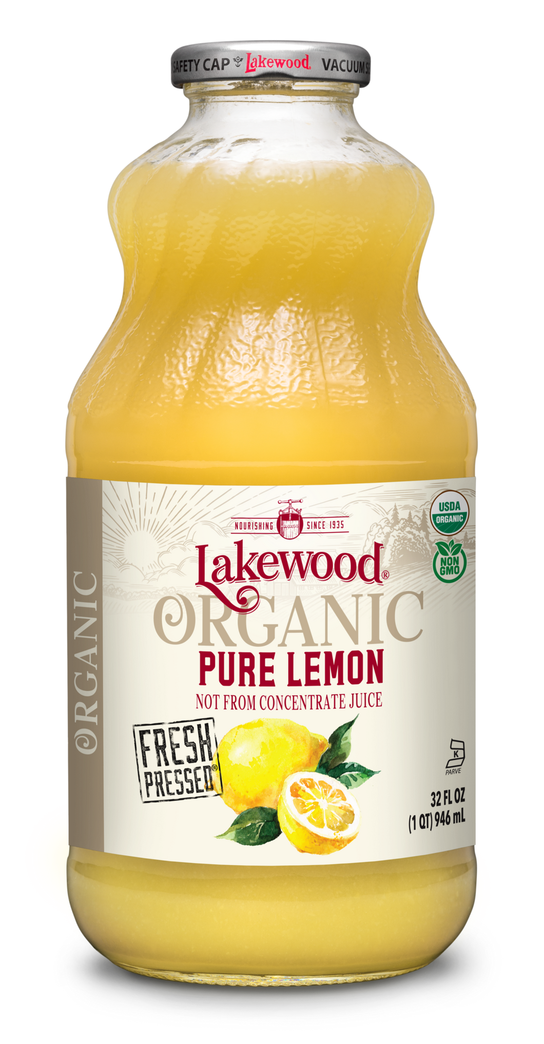 Lakewood Organic Pure Lemon Juice 946ml