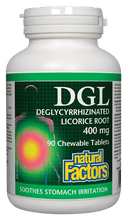 Load image into Gallery viewer, Natural Factors DGL Deglycyrrhizinated Licorice Root 90 Chewable Tablets
