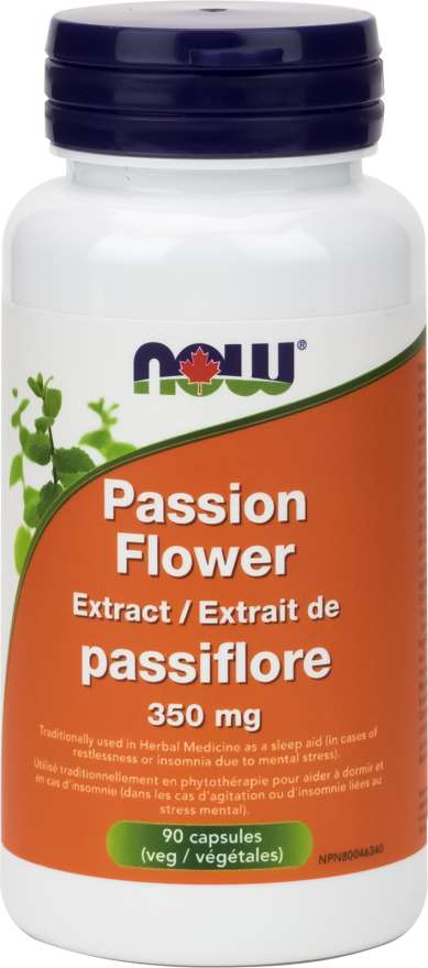 NOW Passion Flower 90 Vegetarian Capsules