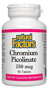 Natural Factors Chromium Picolinate 250mcg 90 Tablets