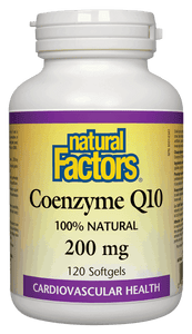 Natural Factors CoQ10 200mg 120 Softgels