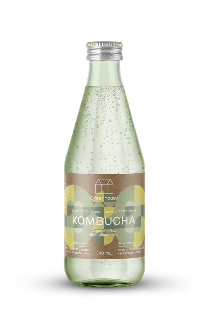 Greenhouse Lime Lemongrass Kombucha 340ml
