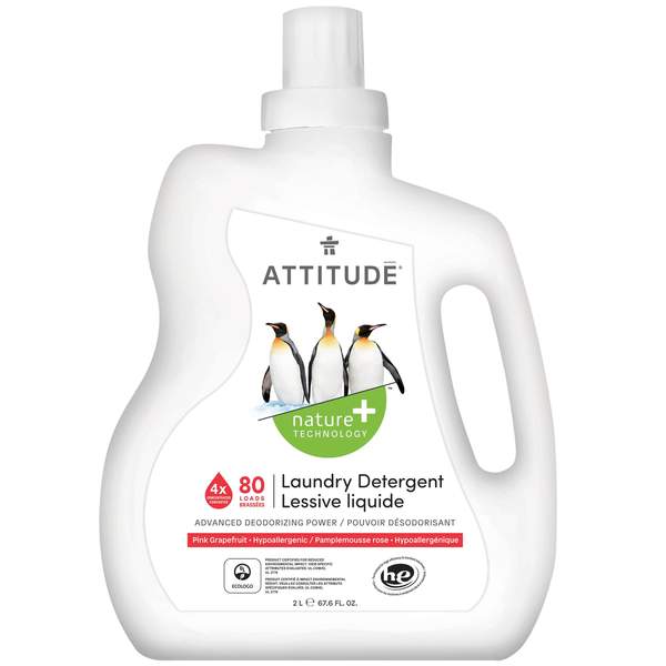 Attitude Nature+ Laundry Detergent in Pink Grapefruit 2L