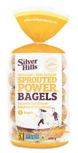 Silver Hills Sesame Sunflower Bagels 400g