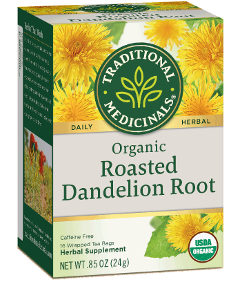 Traditional Medicinals Organic Roasted Dandelion Root 16 Bags