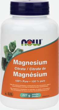 Now Magnesium Citrate Powder 227g