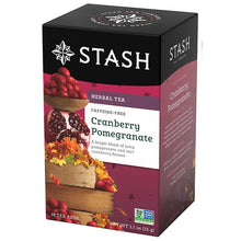 Load image into Gallery viewer, Stash Cranberry Pomegranate Herbal Tea (Caffeine Free) 18 Bags
