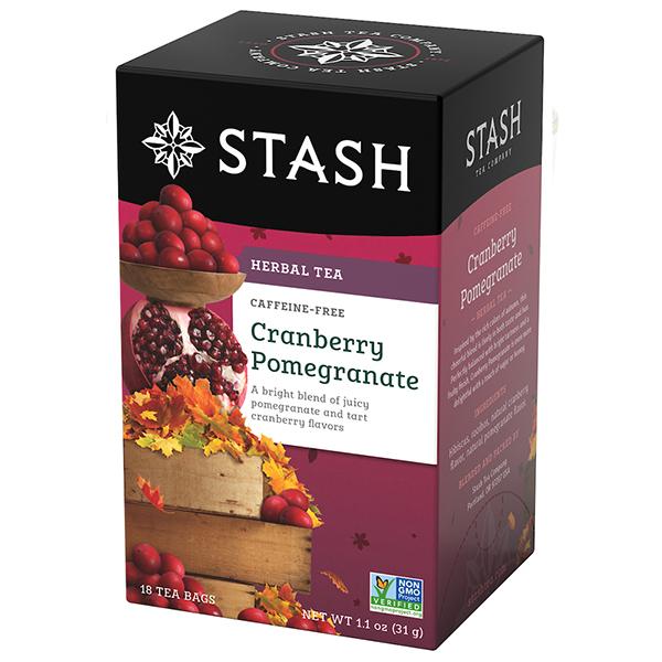 Stash Cranberry Pomegranate Herbal Tea (Caffeine Free) 18 Bags