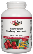 Load image into Gallery viewer, Natural Factors CranRich 500mg 180cap
