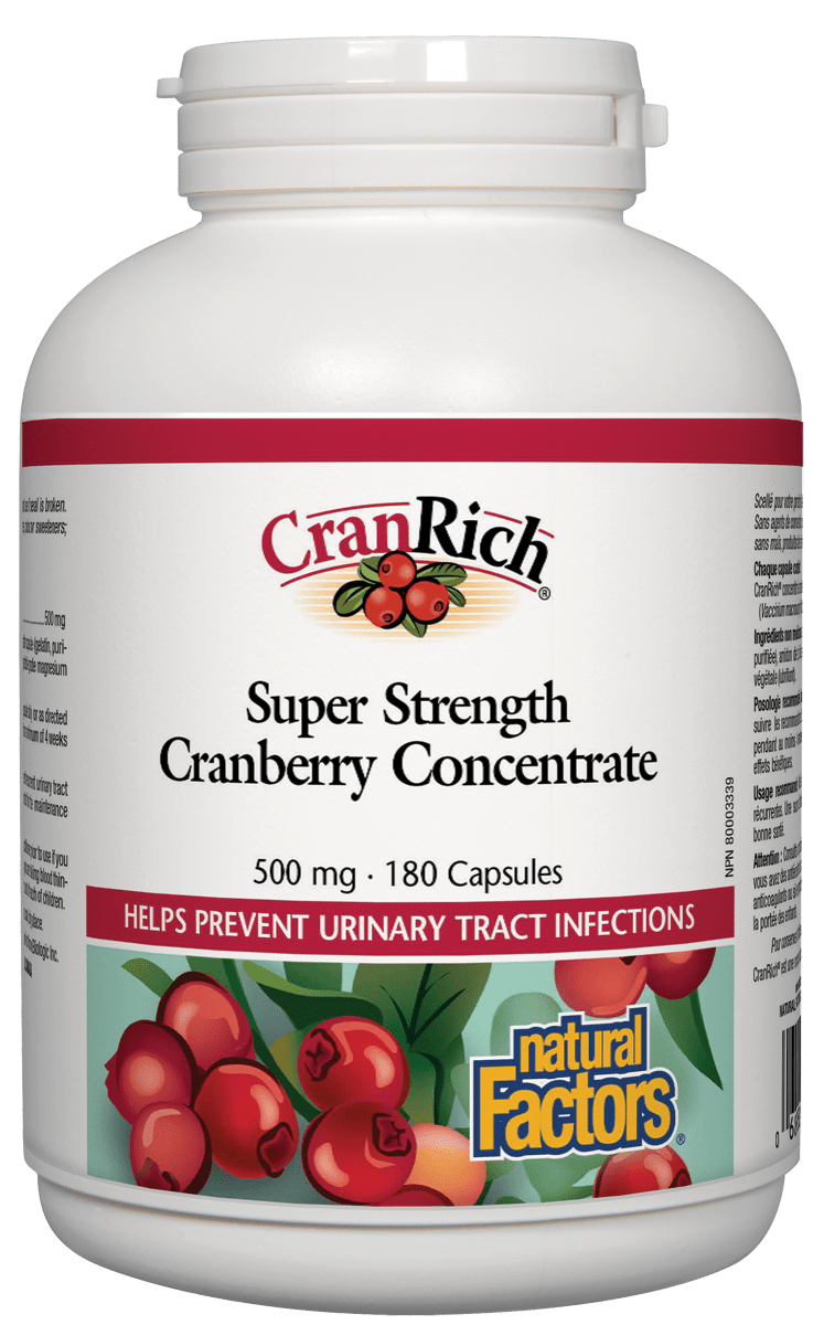 Natural Factors CranRich 500mg 180cap