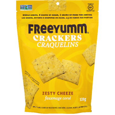 FreeYumm Zesty Cheeze Crackers 120g