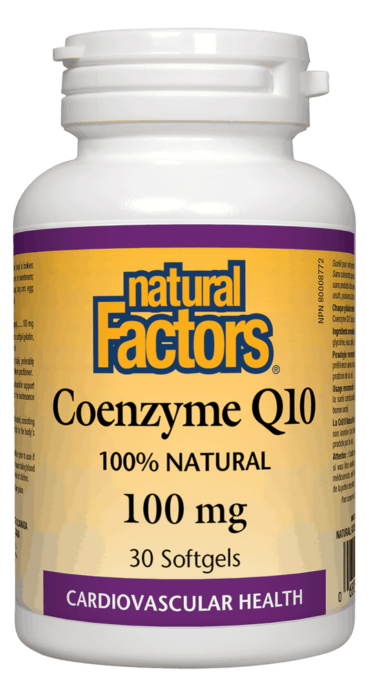 Natural Factors Coenzyme Q10 100mg 30 Softgels