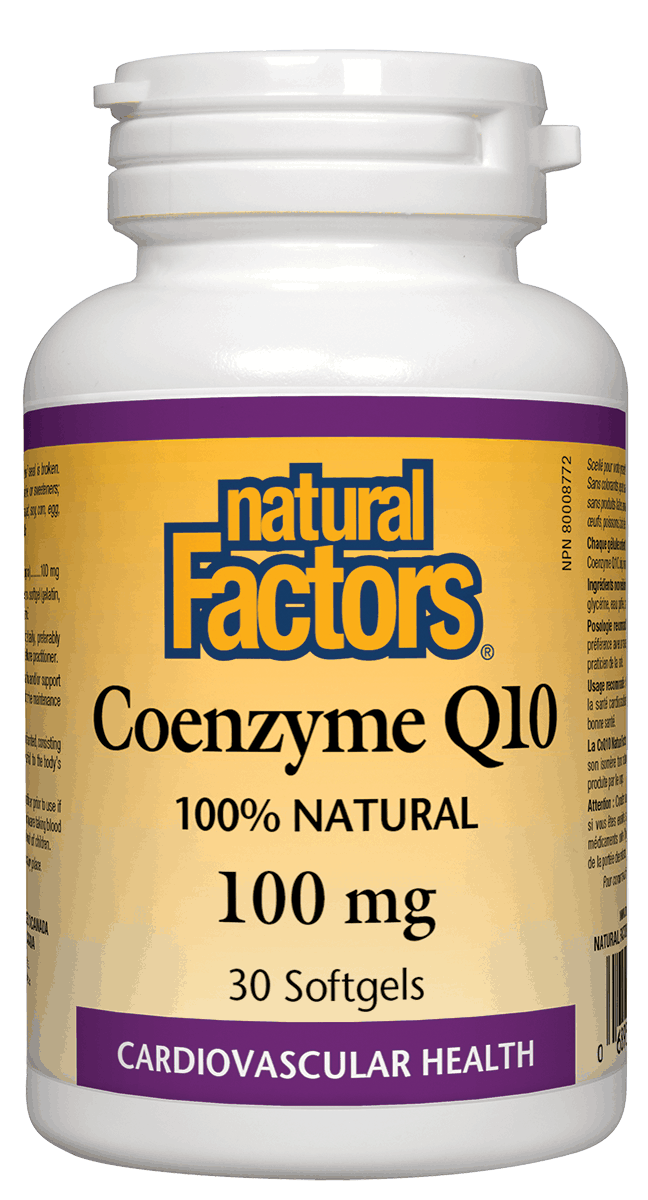 Natural Factors Coenzyme Q10 100mg 30 Softgels
