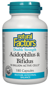 Natural Factors Acidophilus &amp; Bifidus 180 Capsules