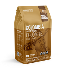 Load image into Gallery viewer, Level Ground Colombian Dark Roast Coffee Ground 908g
