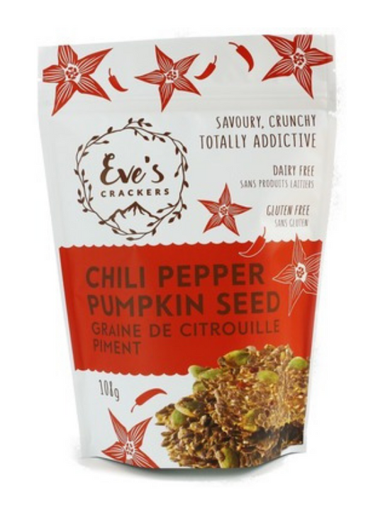 Eve's Chili Pumpkin Seed Crackers 108g