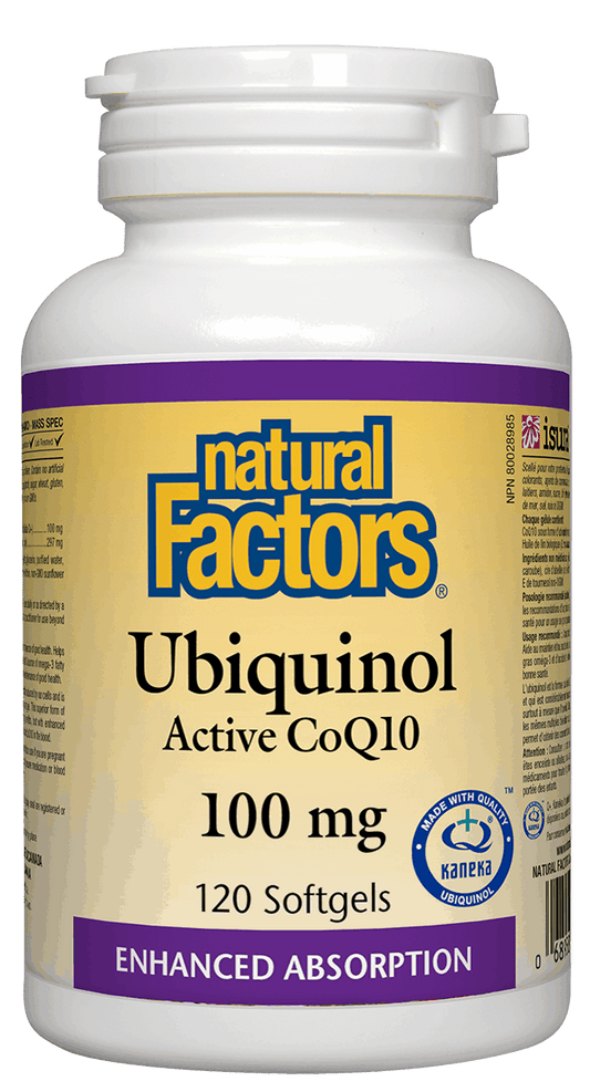 Natural Factors Ubiquinol 100mg 120 Softgels