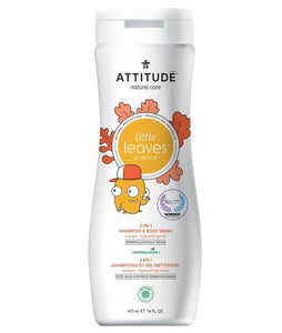 Attitude Little Leaves Kids 2 in 1 Shampoo &amp; Body Wash Mango 473ml