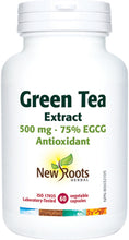 Load image into Gallery viewer, New Roots Green Tea 500mg 60 Vegetarian Capsules
