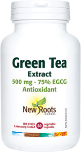 New Roots Green Tea 500mg 60 Vegetarian Capsules