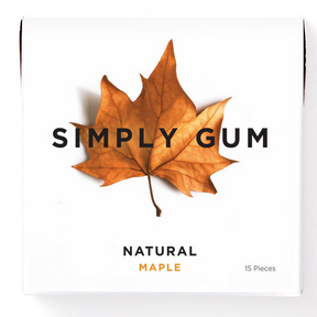 Simply Gum Natural Chewing Gum Maple 15 Pieces