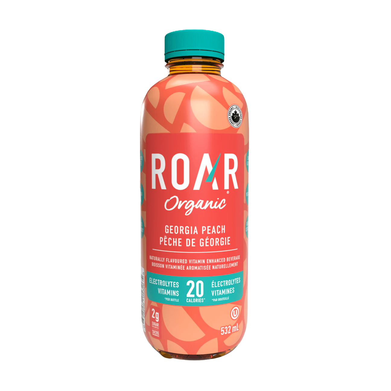 Roar Organic Hydration Drink Georgia Peach 532ml