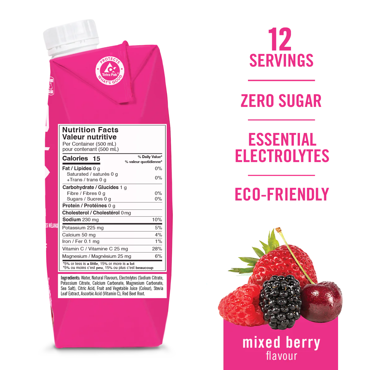 BioSteel Mixed Berry Sports Hydration Drink 500ml