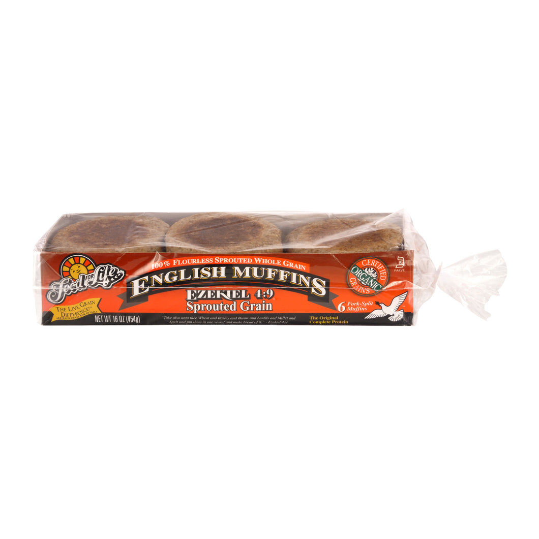 Ezekiel Sprouted Whole Grain English Muffins 454g