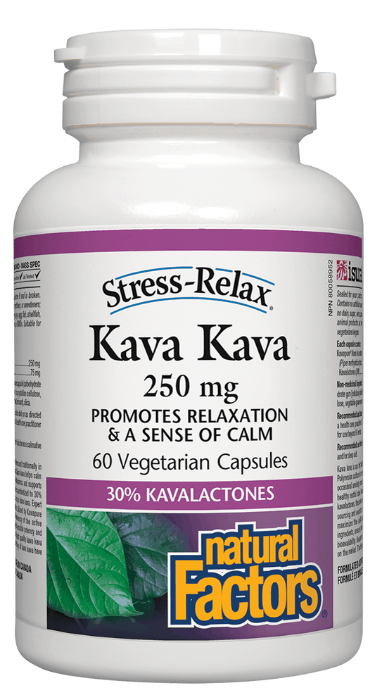 Natural Factors Kava Kava 250mg 60 Vegetable Capsules