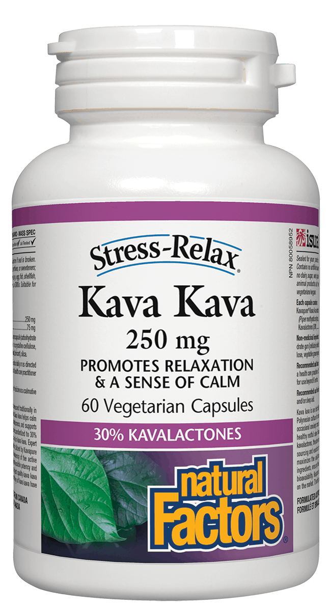 Natural Factors Kava Kava 250mg 60 Vegetable Capsules
