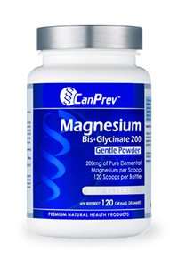 CanPrev Magnesium Bis-Glycinate 200mg Unflavoured Powder 120g