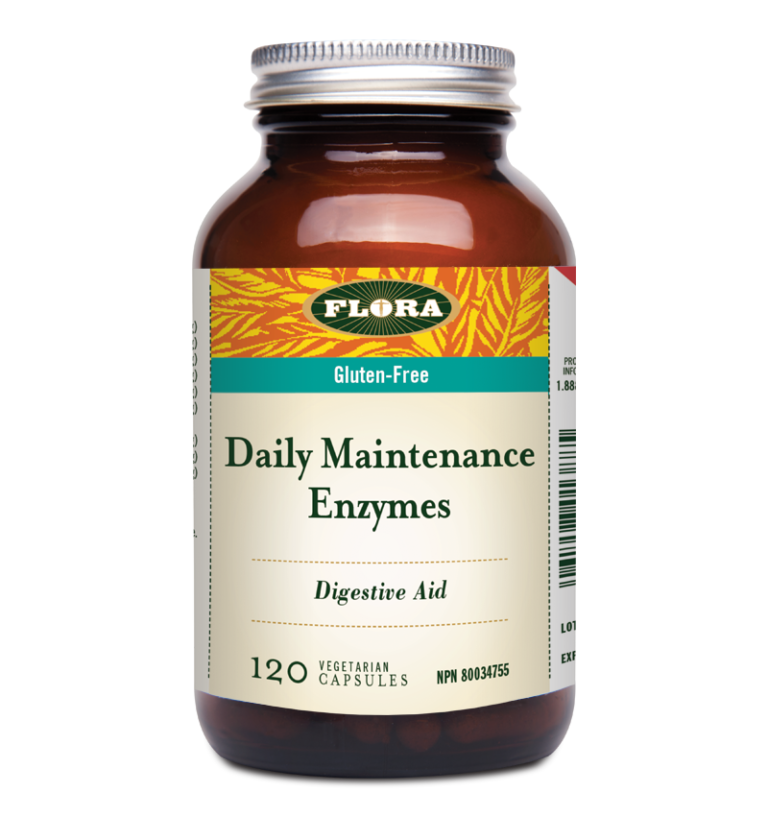 Flora Daily Maintenance Enzyme 120 veg capsules