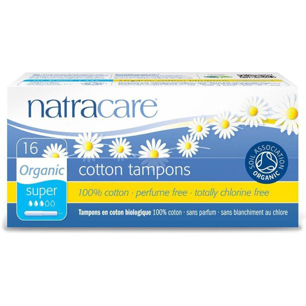 Natracare Super Organic Cotton Applicator Tampons 16 Pack