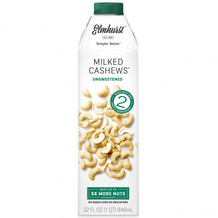 Elmhurst Unsweetened Cashew Milk 946ml