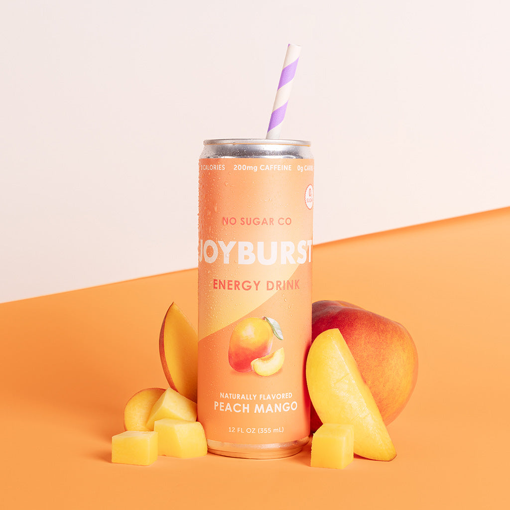 No Sugar Company Joyburst Energy Drink Peach Mango 355ml