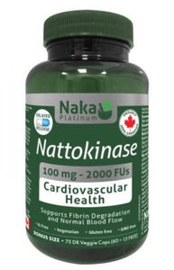 Naka Pro Nattokinase 75 Delayed Release Vegetarian Capsules