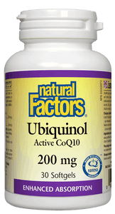Natural Factors Ubiquinol 200mg 30 Softgels