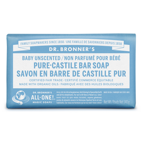 Dr Bronner's Unscented Bar Soap 140g