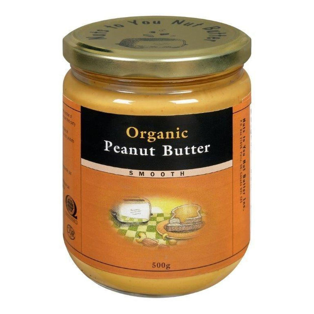 Nuts To You Org Peanut Butter Smooth 500g