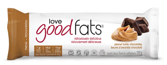 Love Good Fats Chocolate Peanut Butter Bar 39g