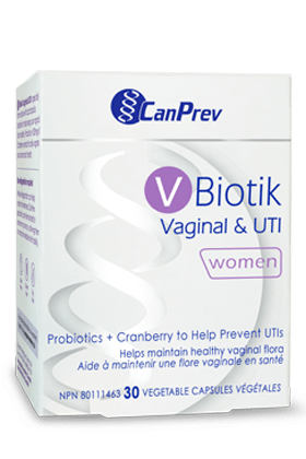 CanPrev V-Biotik Vaginal & UTI 30 Vegetarian Capsules