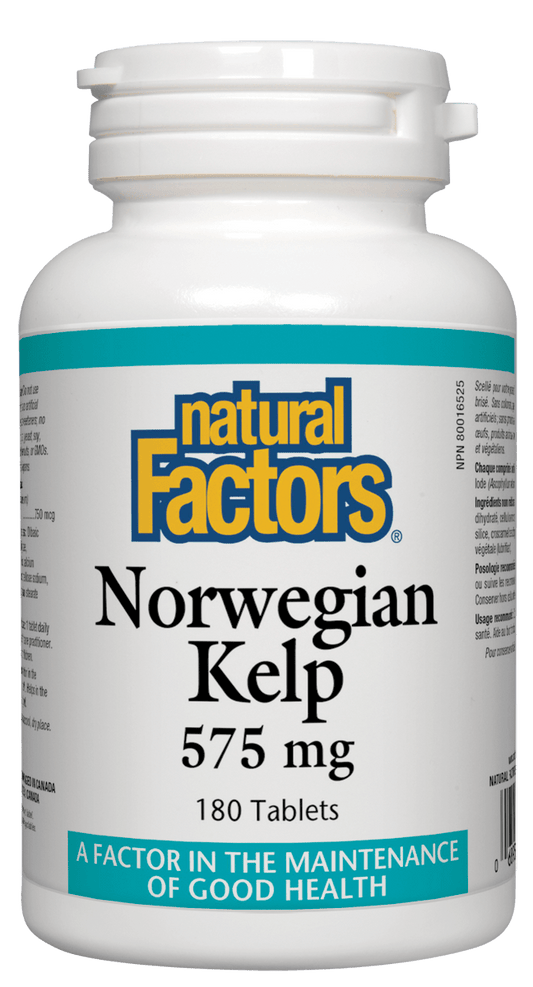Natural Factors Norwegian Kelp 575mg 180 Tablets