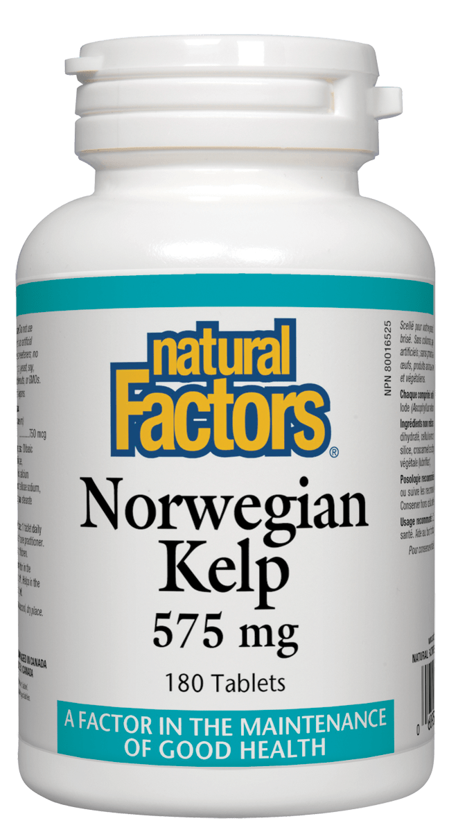 Natural Factors Norwegian Kelp 575mg 180 Tablets