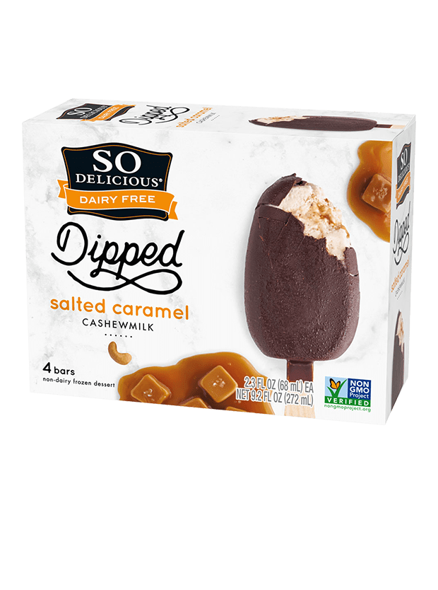 So Delicious Dipped Salted Caramel Cashew 272g