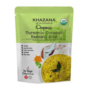 Khazana Organic Tumeric Coconut Basmati Rice 250g