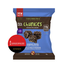Load image into Gallery viewer, Theobroma 72% Dark Chocolate Chunkies 37g

