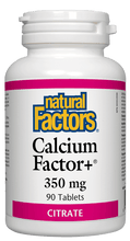 Load image into Gallery viewer, Natural Factors Calcium Factor+ 350mg 90 Tablets

